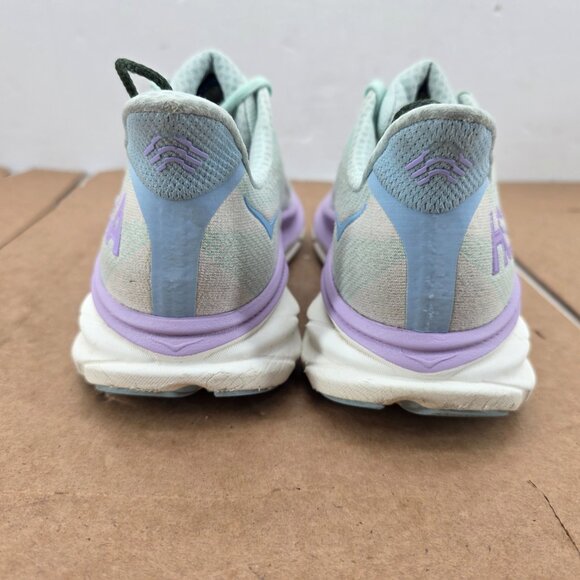 Hoka One One Clifton 9 1127896 SOLM Blue Running Shoes Sneakers Women’s Sz 7.5 B - Picture 5 of 11